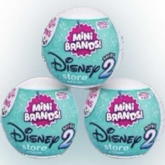 Lot of 3 💫Brand New Disney Store Edition *SERIES 2* Mini Brands Zuru 5 Surprise - Picture 1 of 3